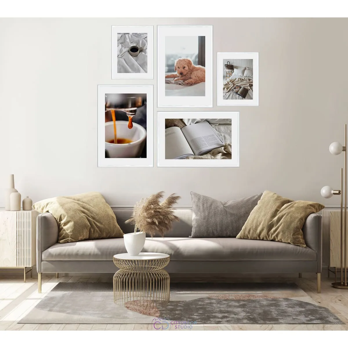 Набор постеров Citydecor Hygge арт. 3 (2 постера размером 30x40 см и 3 постера 40x60 см без рам)