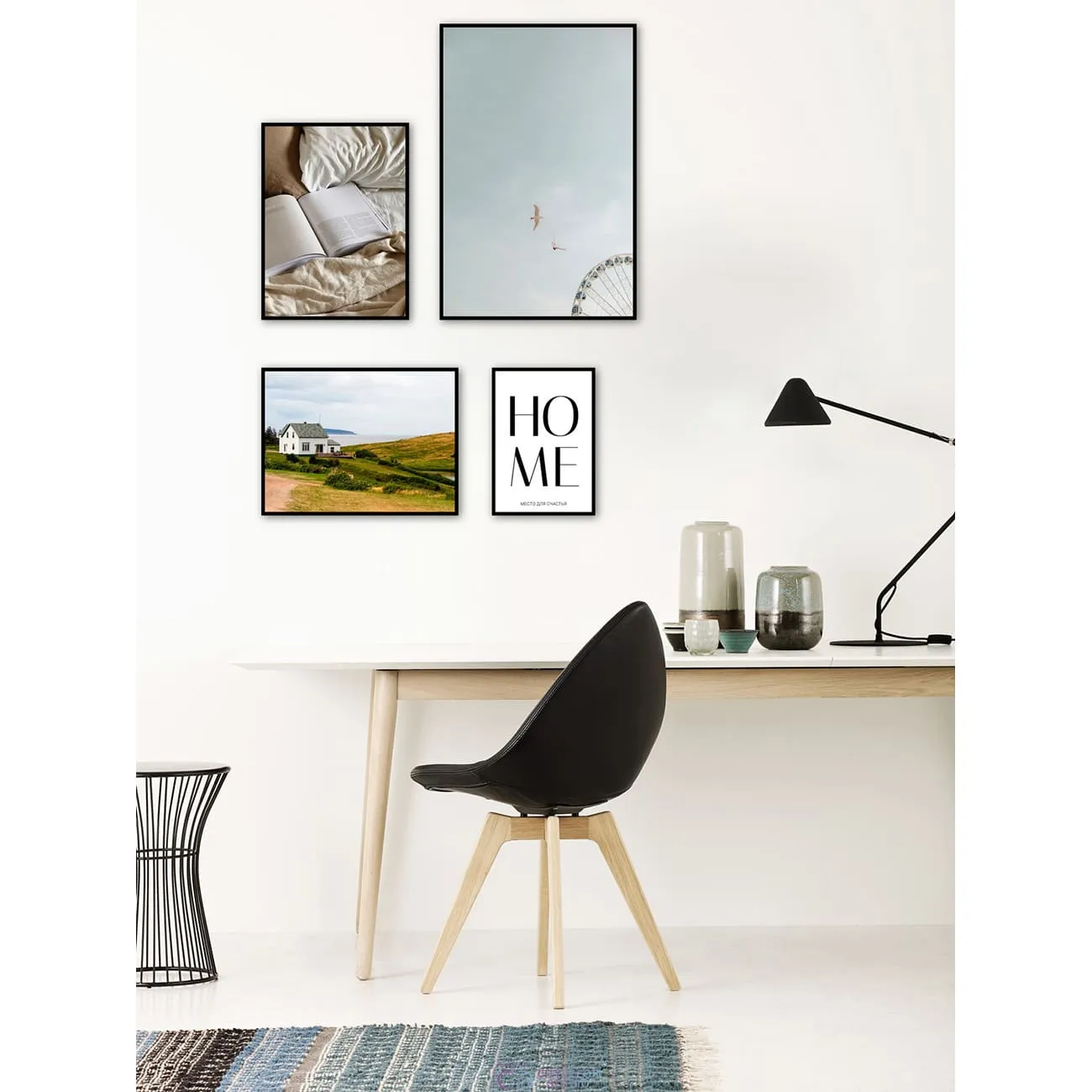 Набор постеров Citydecor Hygge арт. 6 (по 1 постеру размером 21х30 и 40x60 см, 2 постера 30х40 см без рам)