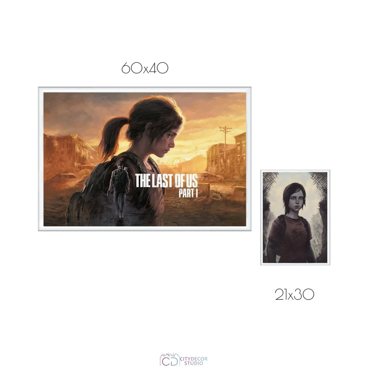 Набор постеров Citydecor The Last Of Us арт. 4 (по 1 постеру размером 21x30 и 40x60 см без рам)