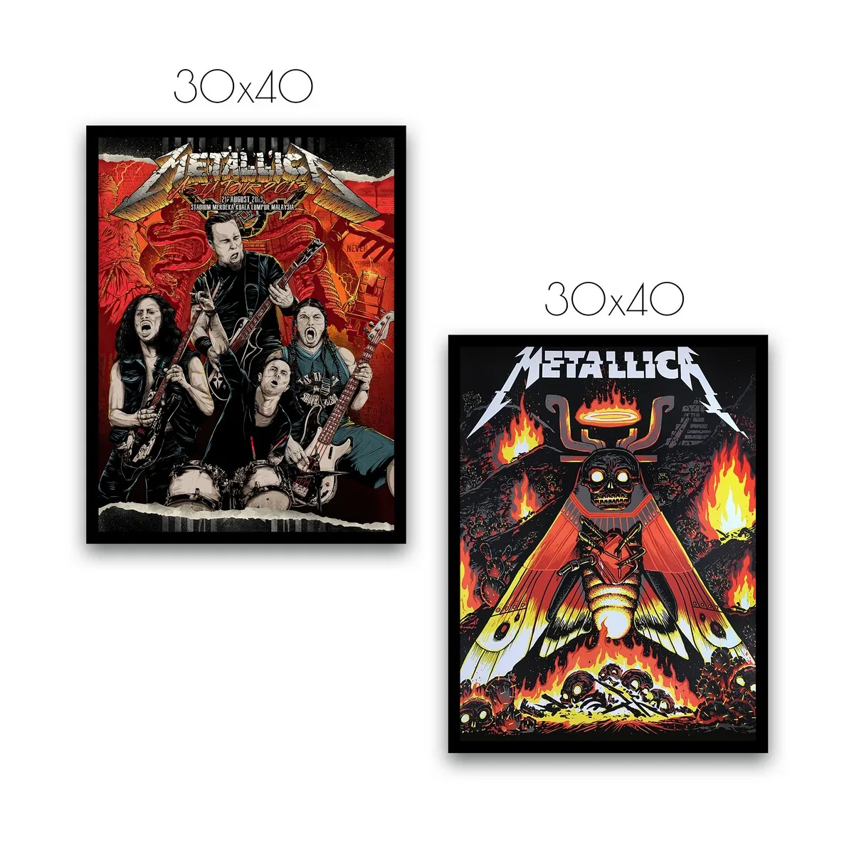 Набор постеров Citydecor Metallica арт. 10 (2 постера 30x40 см без рам)
