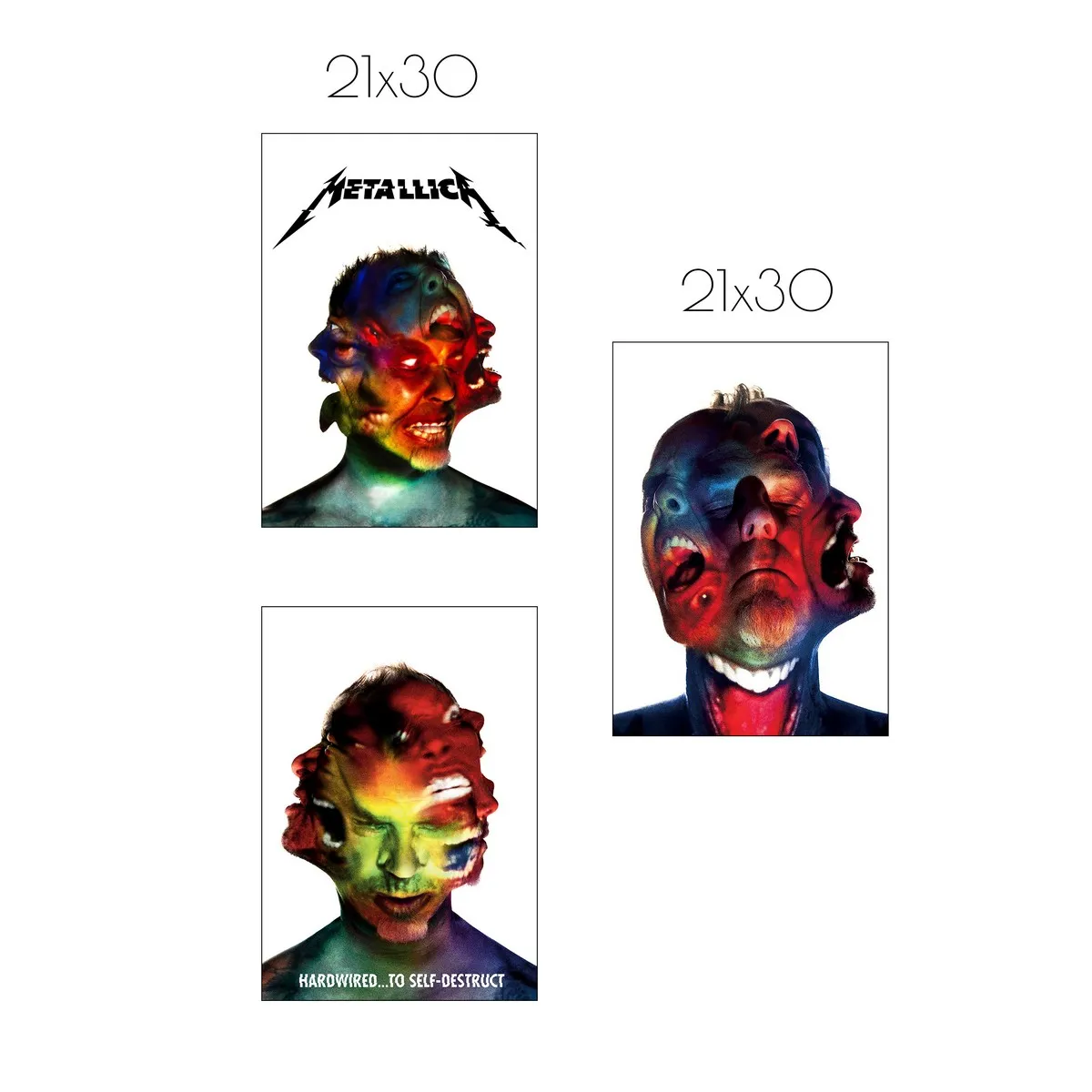 Набор постеров Citydecor Metallica арт. 8 (3 постера 21x30 см без рам)