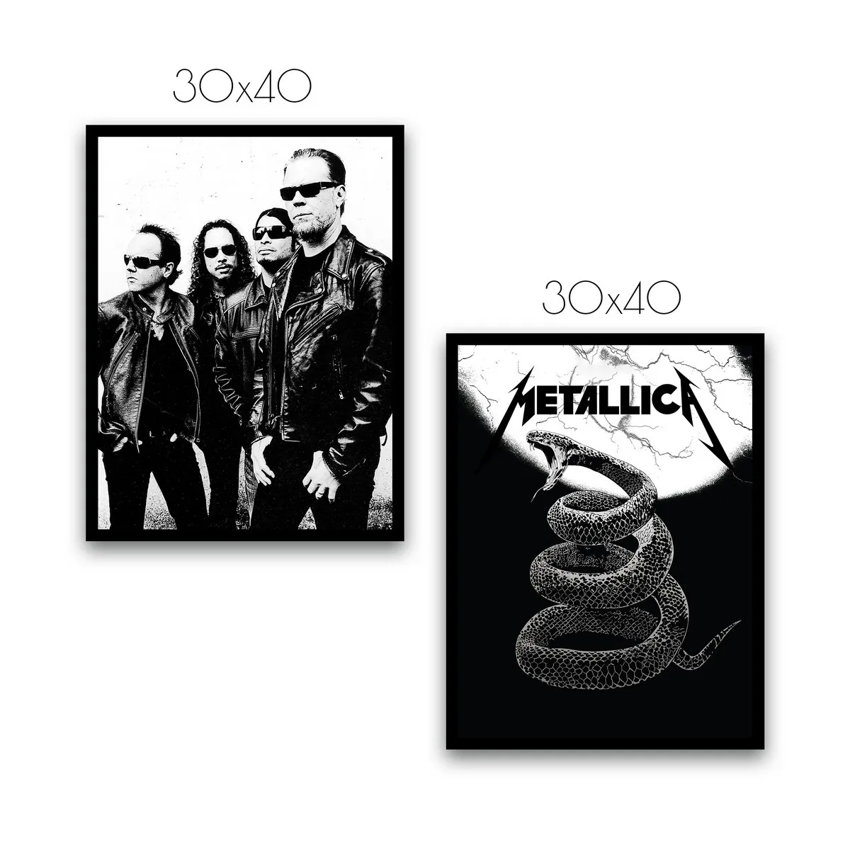 Набор постеров Citydecor Metallica арт. 9 (2 постера 30x40 см без рам)
