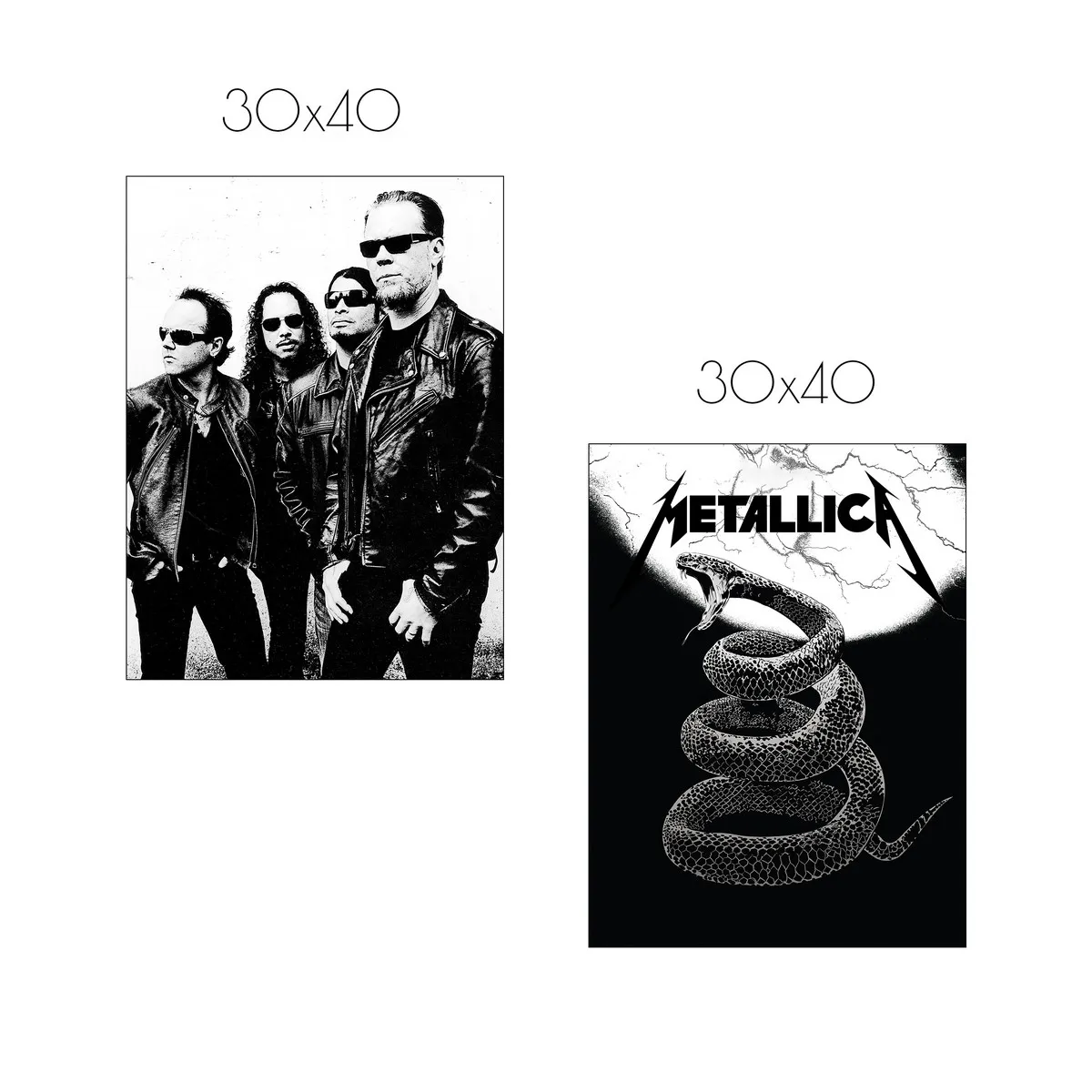 Набор постеров Citydecor Metallica арт. 9 (2 постера 30x40 см без рам)