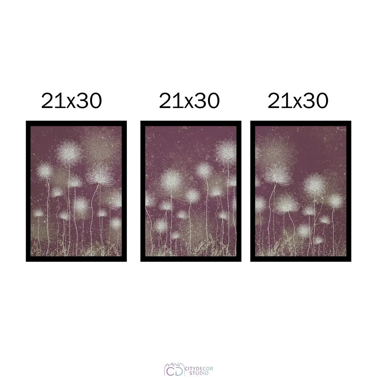 Набор дизайнерских постеров Citydecor Невесомость арт. 13 (3 постера размером 21x30 см без рам)