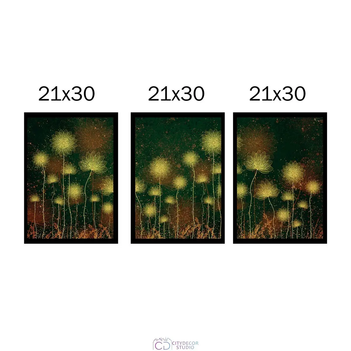 Набор дизайнерских постеров Citydecor Невесомость арт. 15 (3 постера размером 21x30 см без рам)