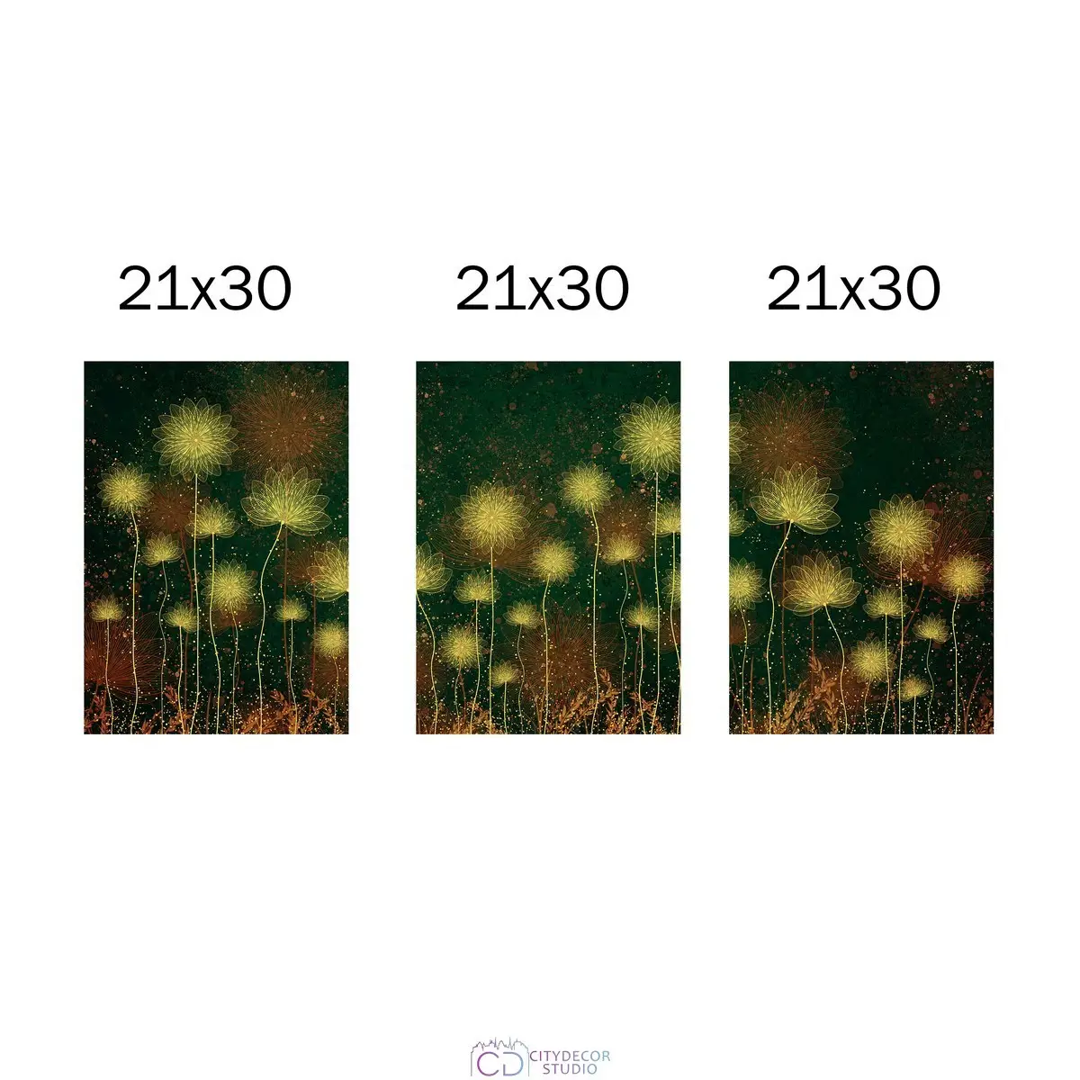 Набор дизайнерских постеров Citydecor Невесомость арт. 15 (3 постера размером 21x30 см без рам)