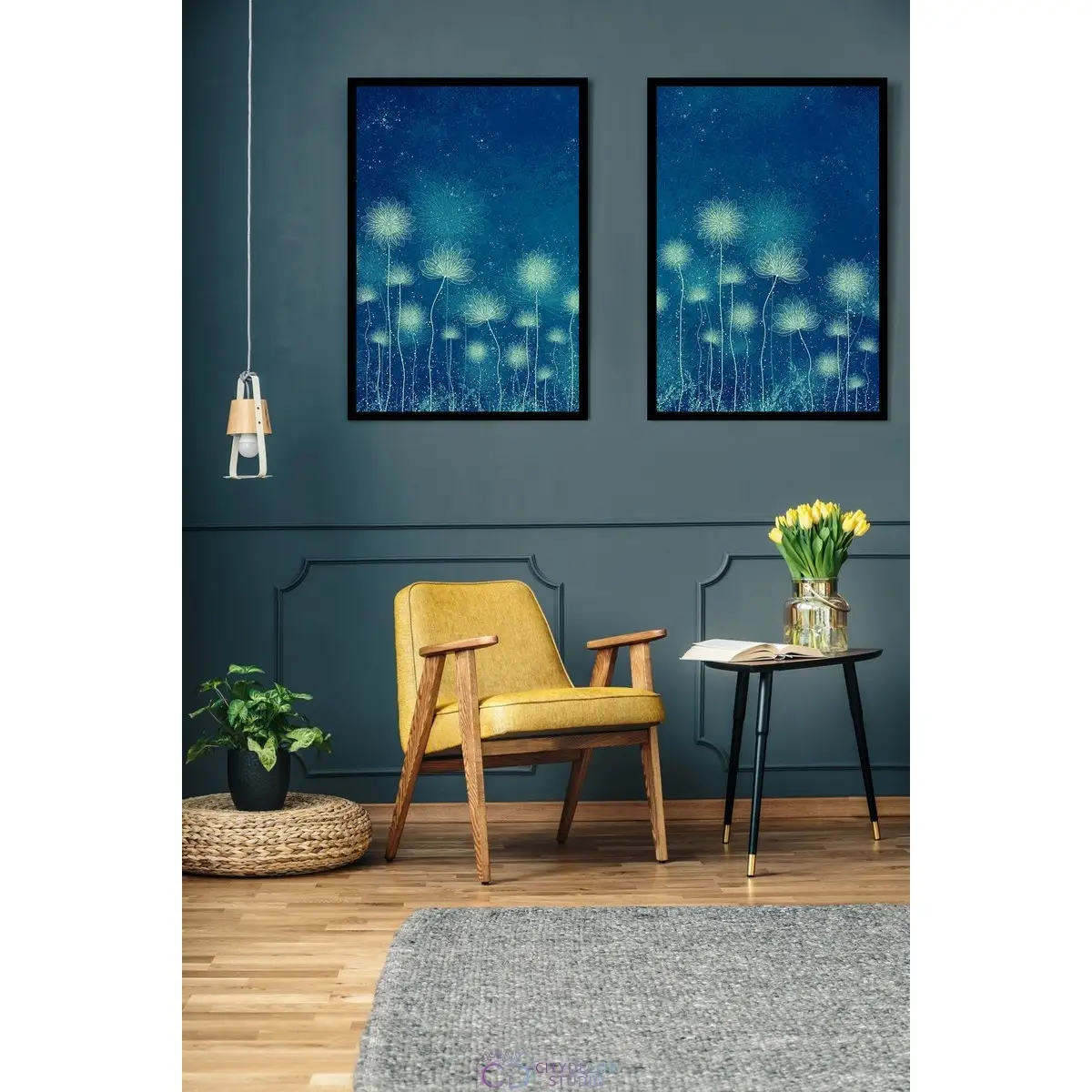 Набор дизайнерских постеров Citydecor Невесомость арт. 17 (2 постера размером 40x60 см без рам)