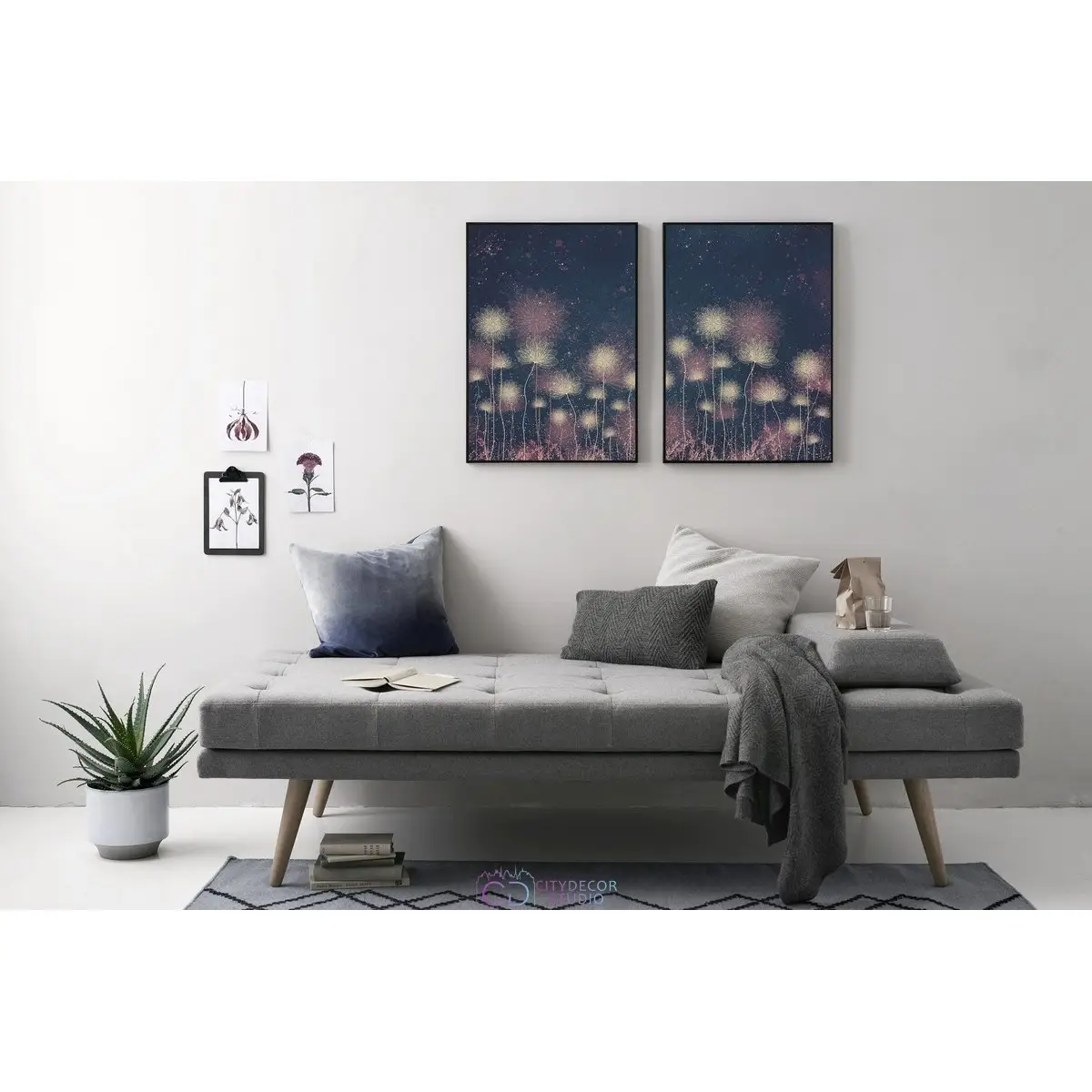 Набор дизайнерских постеров Citydecor Невесомость арт. 18 (2 постера размером 40x60 см без рам)