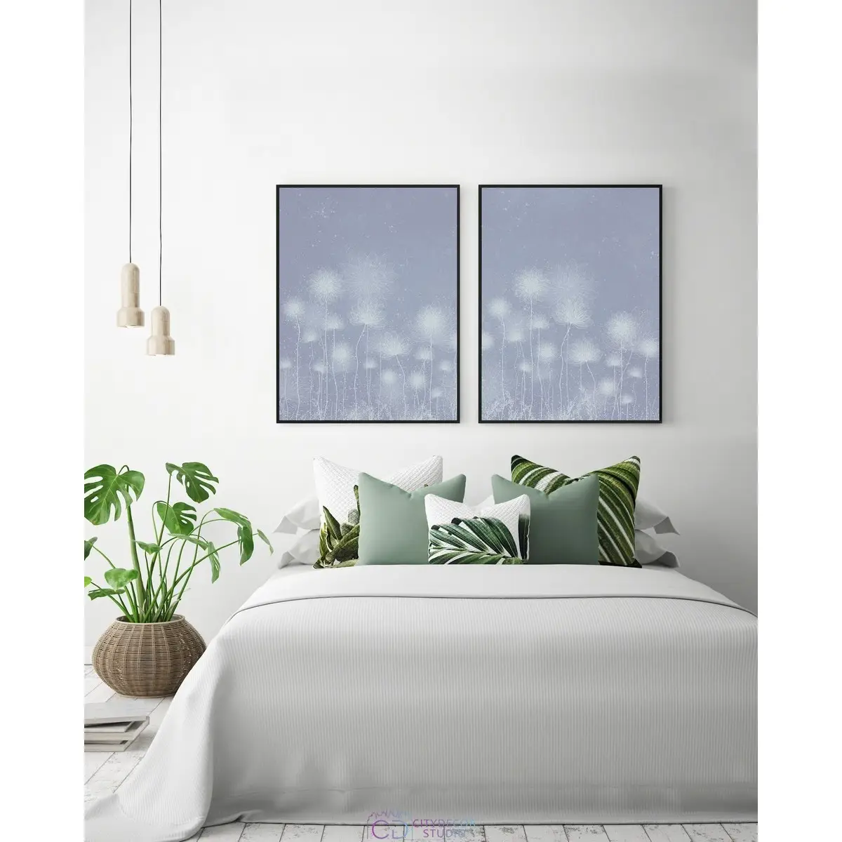 Набор дизайнерских постеров Citydecor Невесомость арт. 21 (2 постера размером 30x40 см без рам)