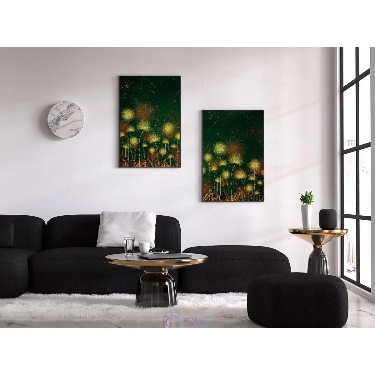 Набор дизайнерских постеров Citydecor Невесомость арт. 23 (2 постера размером 40x60 см без рам)