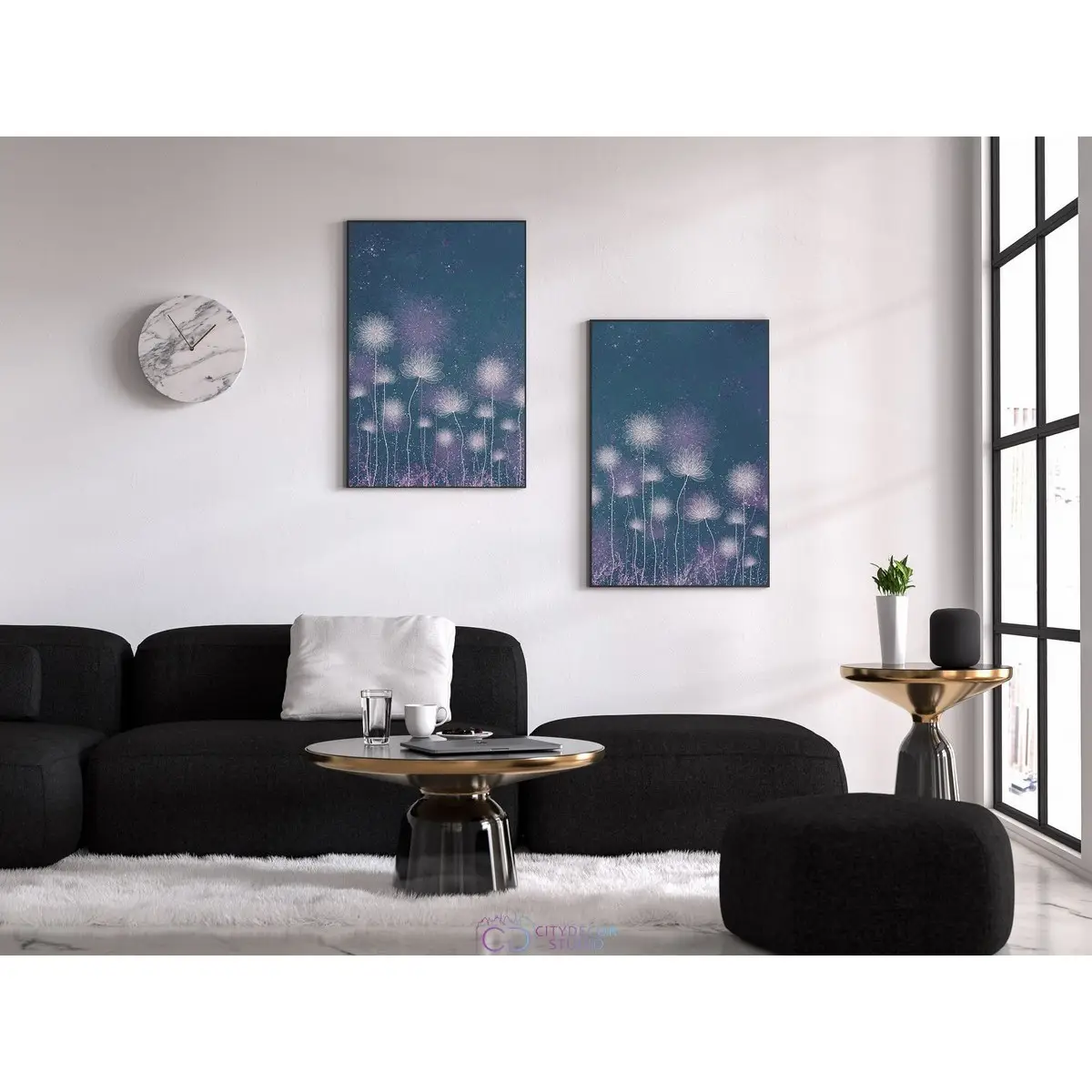 Набор дизайнерских постеров Citydecor Невесомость арт. 24 (2 постера размером 40x60 см без рам)