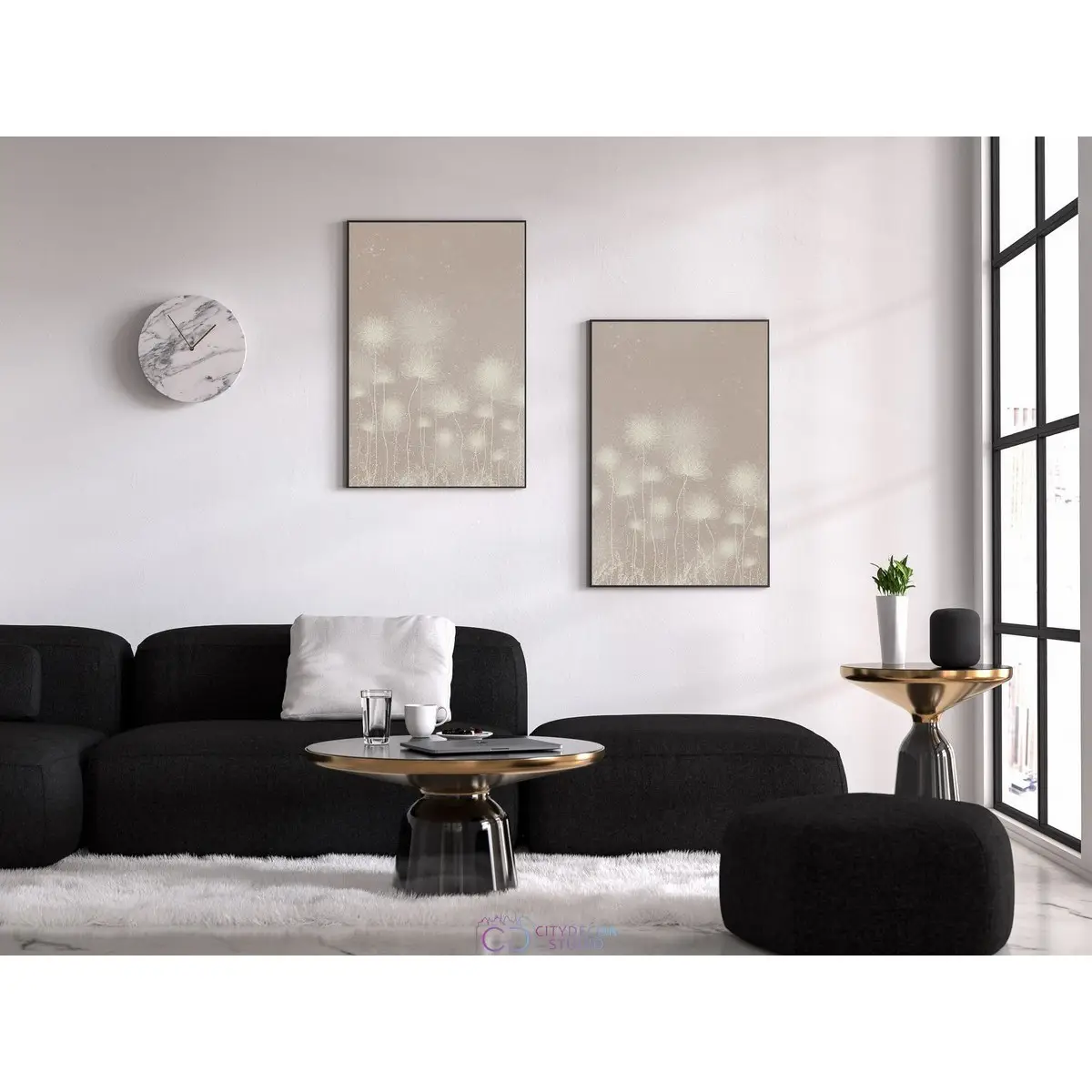 Набор дизайнерских постеров Citydecor Невесомость арт. 26 (2 постера размером 40x60 см без рам)