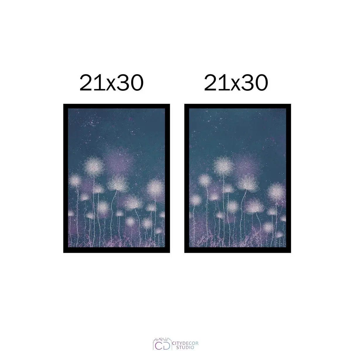 Набор дизайнерских постеров Citydecor Невесомость арт. 27 (2 постера размером 21x30 см без рам)