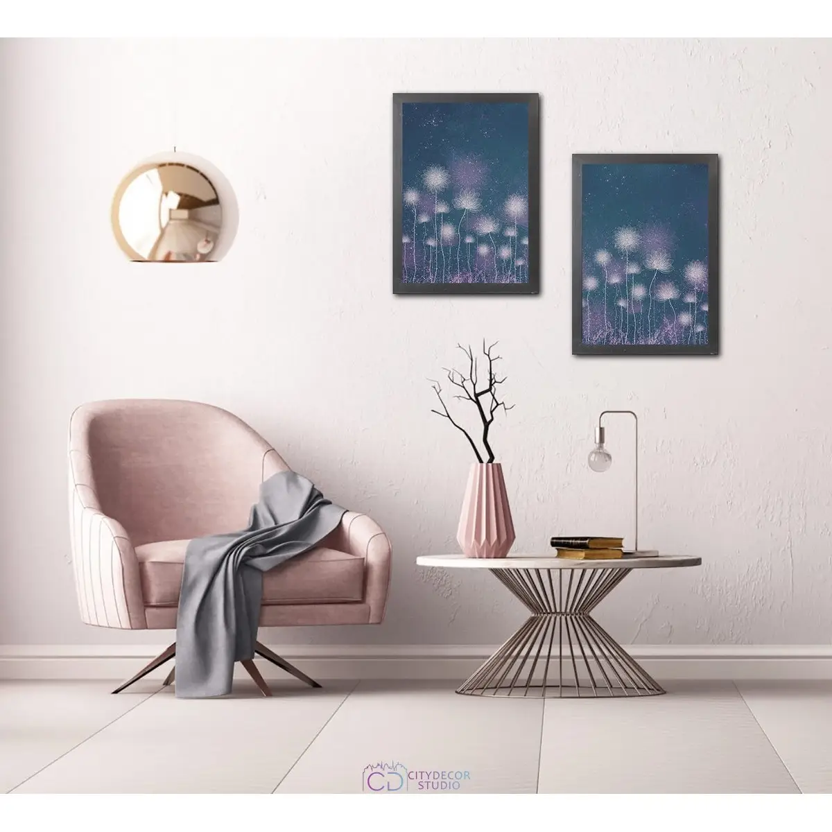 Набор дизайнерских постеров Citydecor Невесомость арт. 27 (2 постера размером 21x30 см без рам)