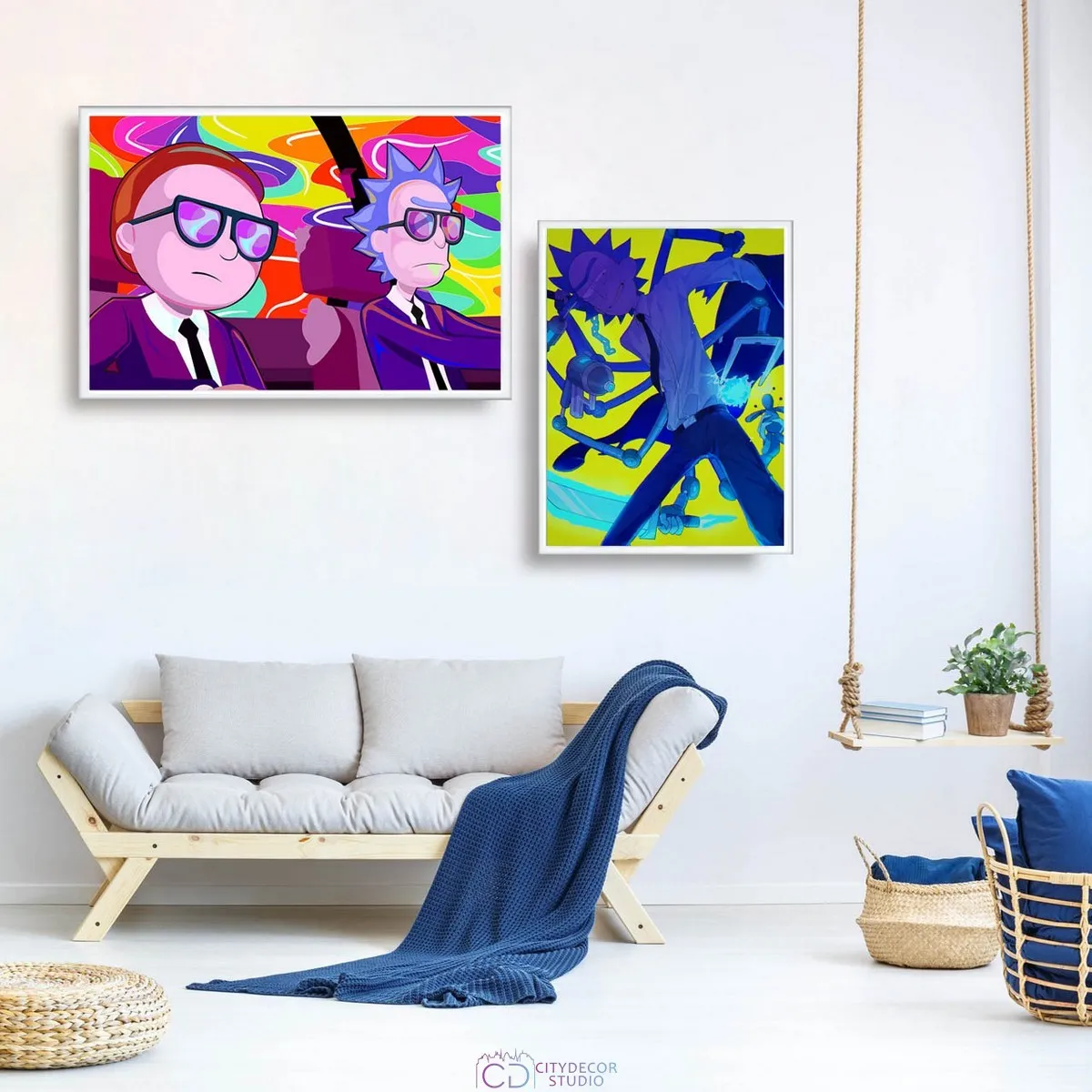 Набор постеров Citydecor Рик и Морти арт. 4 (по 1 постеру размером 30x40 и 40x60 см без рам)
