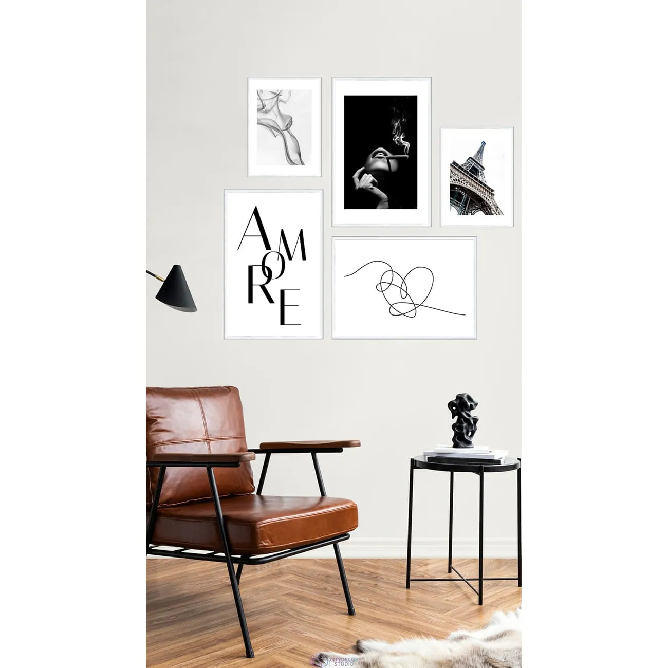 Набор постеров Citydecor Romantic арт. 1 (2 постера размером 30x40 см и 3 постера 40x60 см без рам)