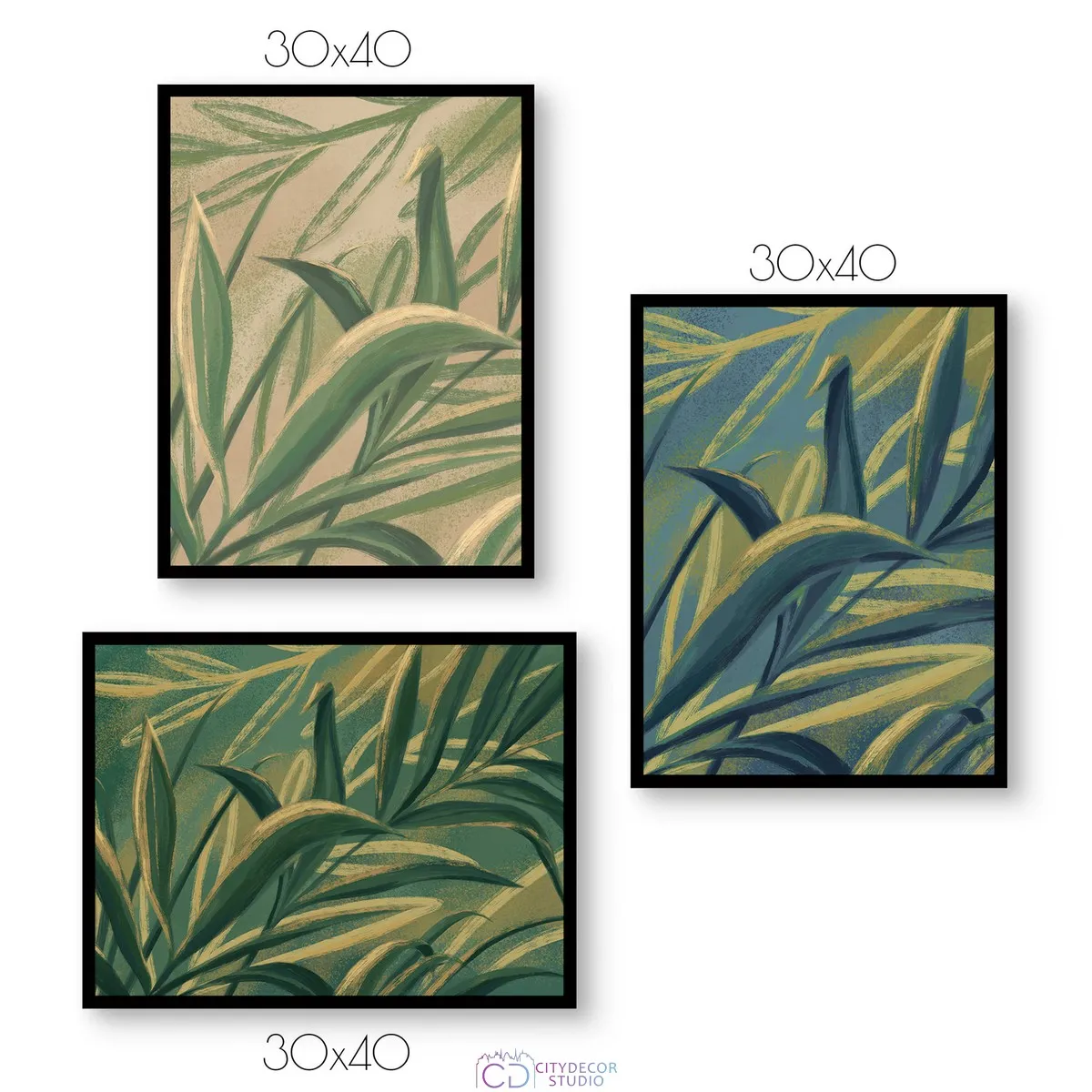 Набор постеров Citydecor Sunset арт. 1 (3 постера размером 40x30 см без рам)
