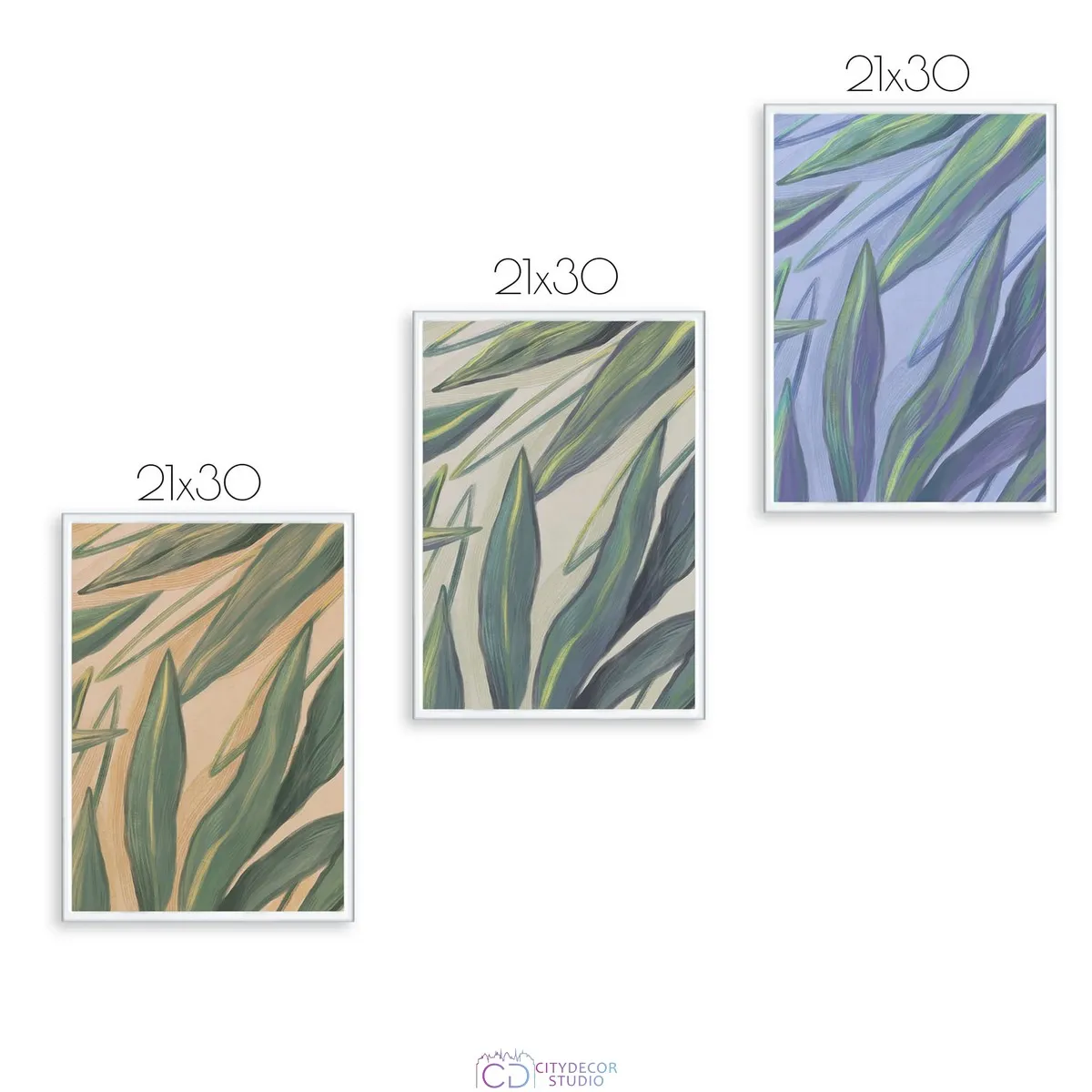 Набор постеров Citydecor Sunset арт. 3 (3 постера размером 21x30 см без рам)
