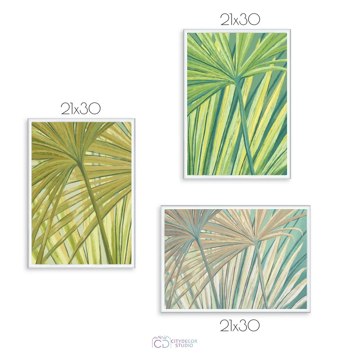 Набор постеров Citydecor Sunset арт. 5 (3 постера размером 21x30 см без рам)