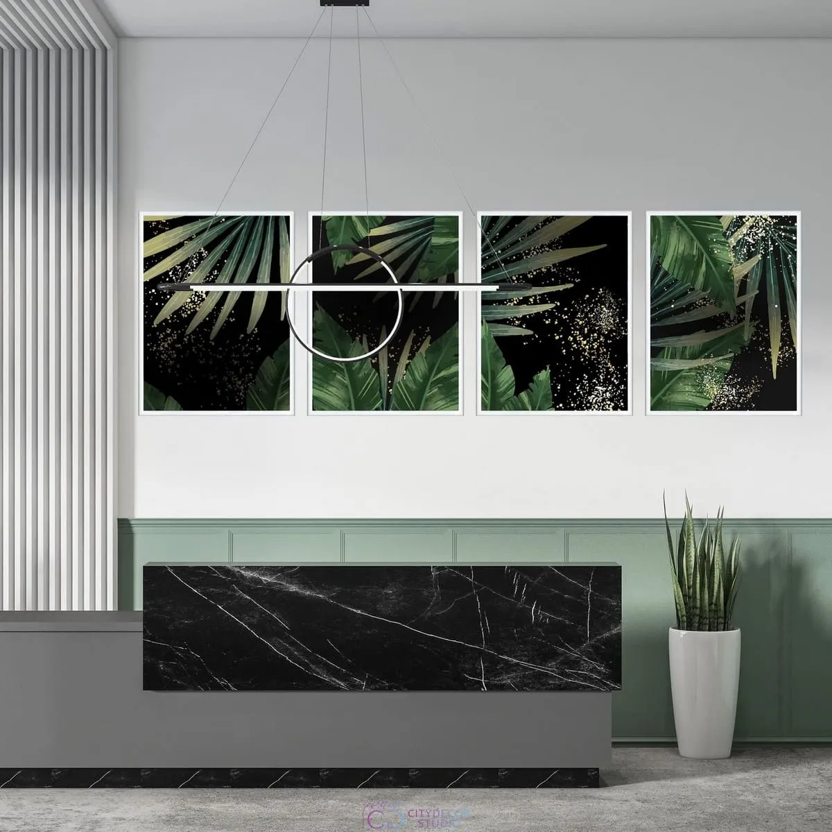 Набор постеров Citydecor Тропики арт. 3 (4 постера размером 40x30 см без рам)