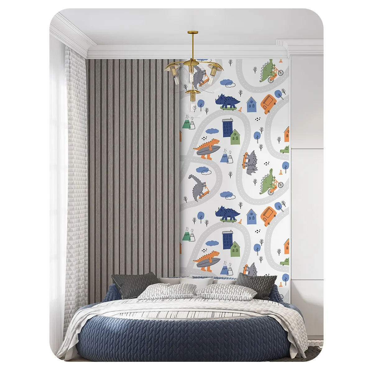 Фотообои рулонные Citydecor Детская 182 на флизелиновой основе 100x260 см