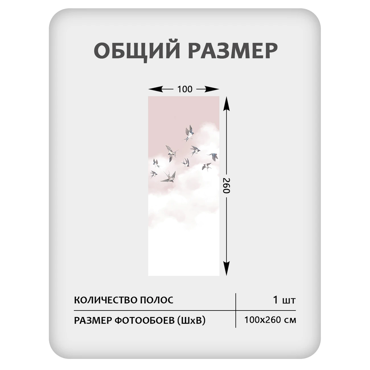 Фотообои рулонные Citydecor Air 12 на флизелиновой основе 100x260 см