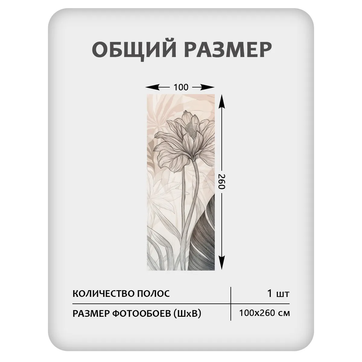 Фотообои рулонные Citydecor Art Nature 22 на флизелиновой основе 100x260 см