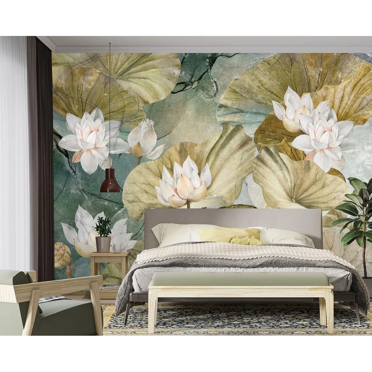 Дизайнерские фотообои рулонные Citydecor Blossom 15 на флизелиновой основе 100x260 см
