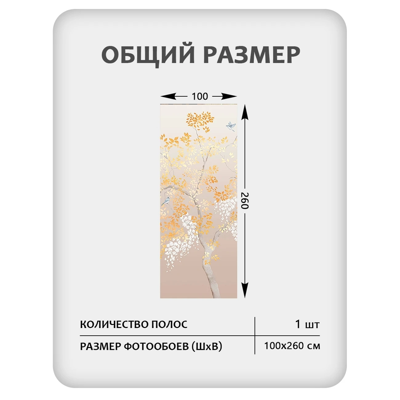 Фотообои рулонные Citydecor Blossom 28 на флизелиновой основе 100x260 см