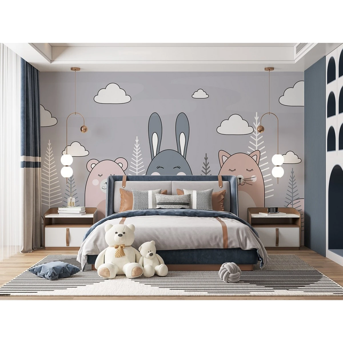 Фотообои рулонные Citydecor Cute&amp;Lovely 10 на флизелиновой основе 100x260 см