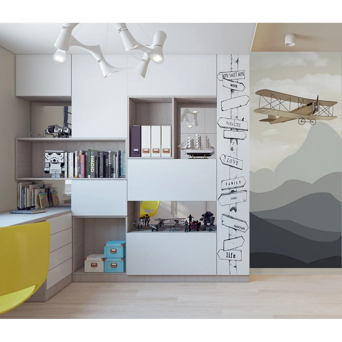 Фотообои рулонные Citydecor Детская 136 на флизелиновой основе 100x260 см