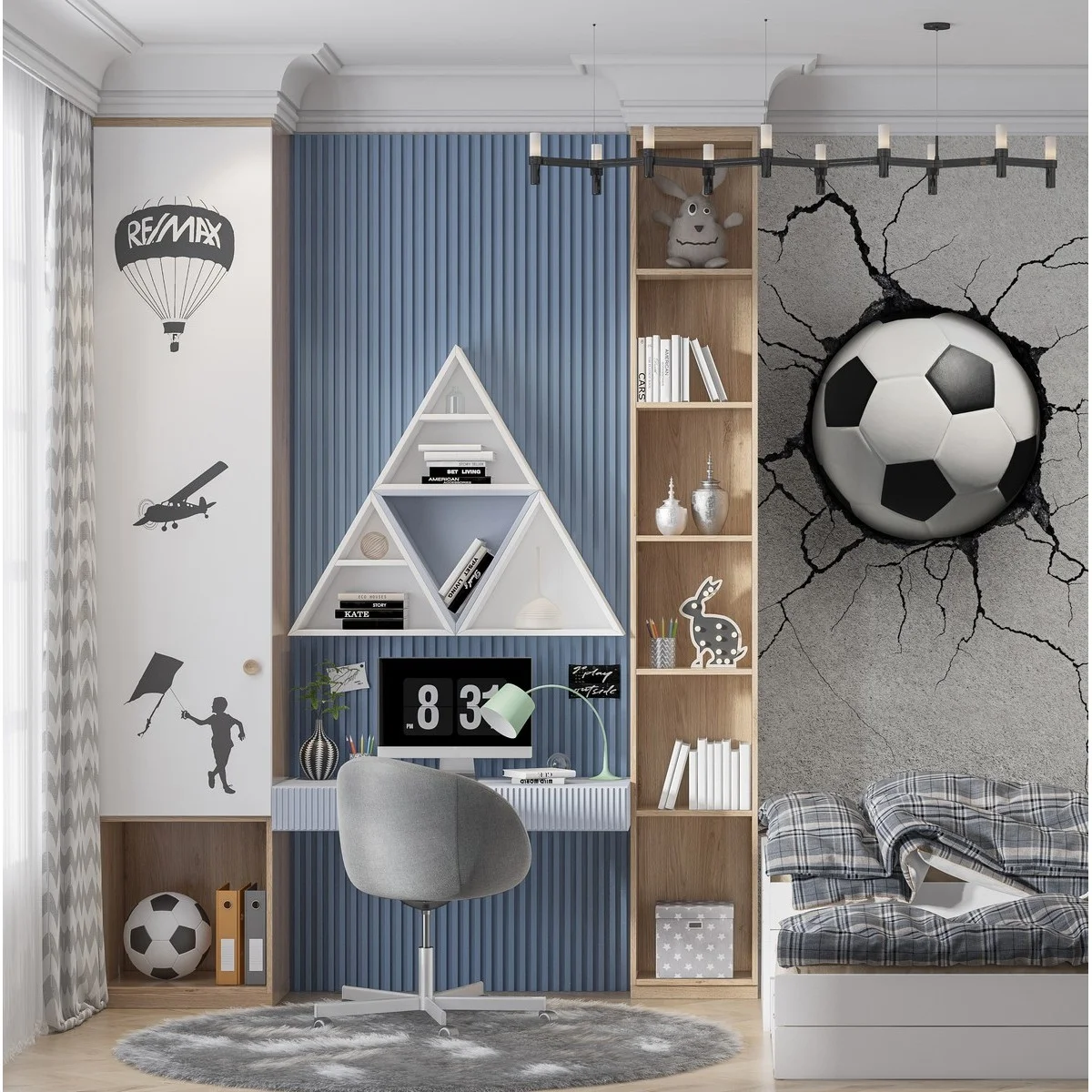 Фотообои рулонные Citydecor Детская 186 на флизелиновой основе 100x260 см