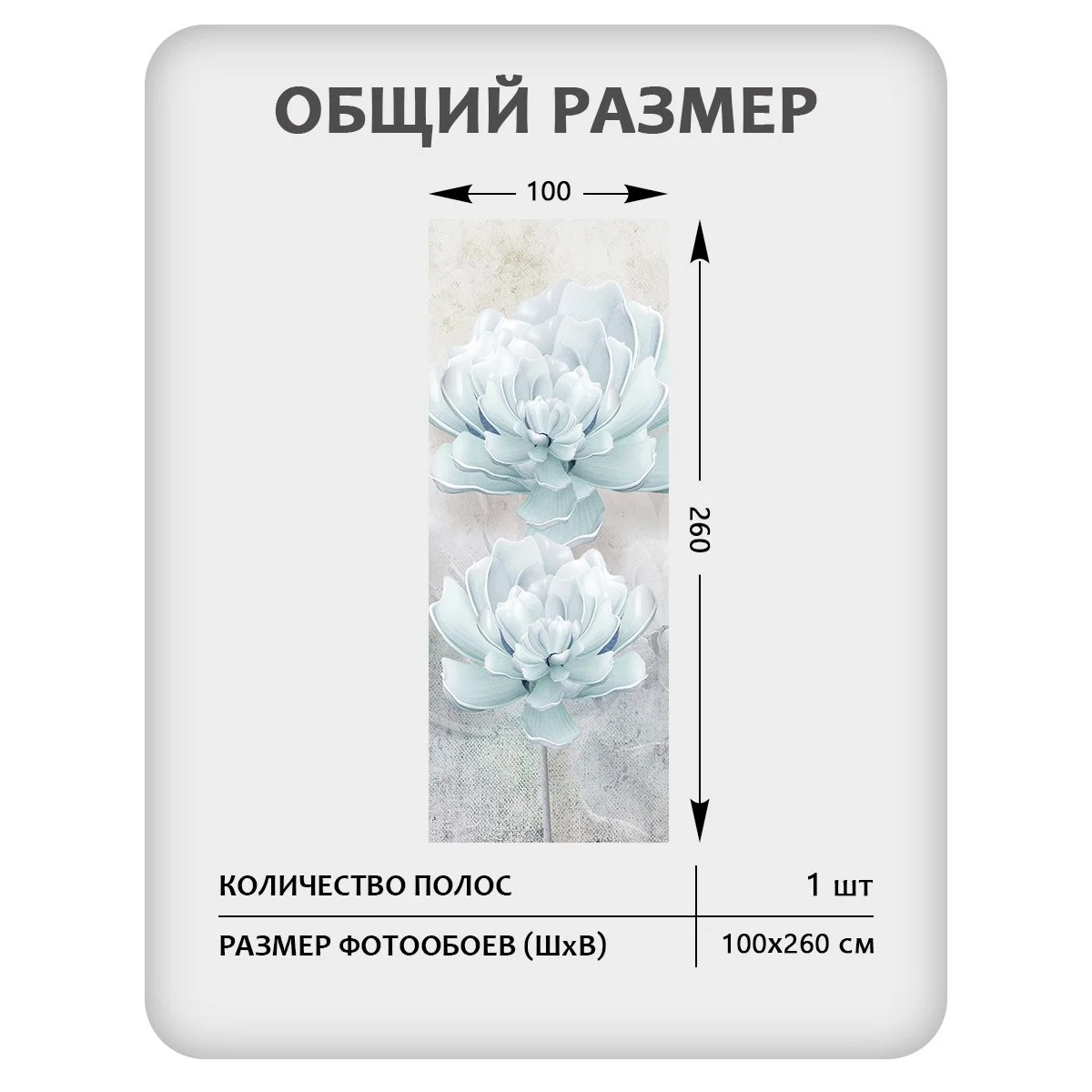 Фотообои рулонные Citydecor Цветы и Растения 39 на флизелиновой основе 100x260 см