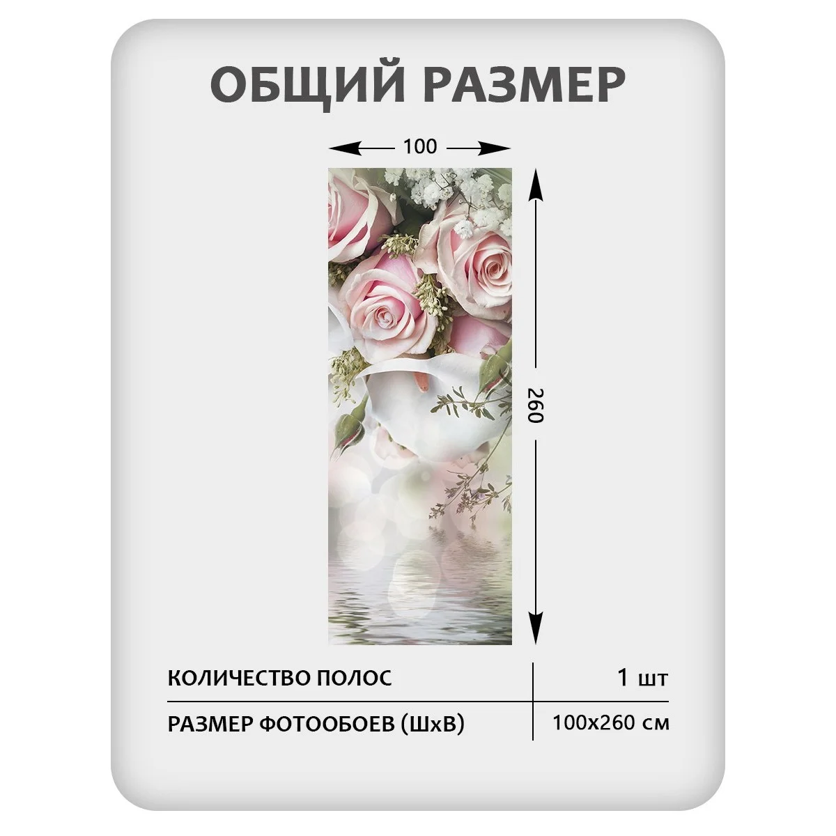 Фотообои рулонные Citydecor Цветы и Растения 48 на флизелиновой основе 100x260 см