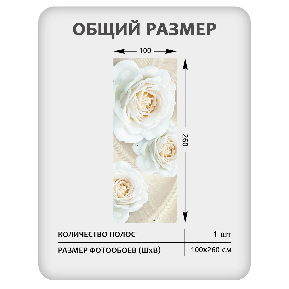 Фотообои рулонные Citydecor Цветы и Растения 57 на флизелиновой основе 100x260 см