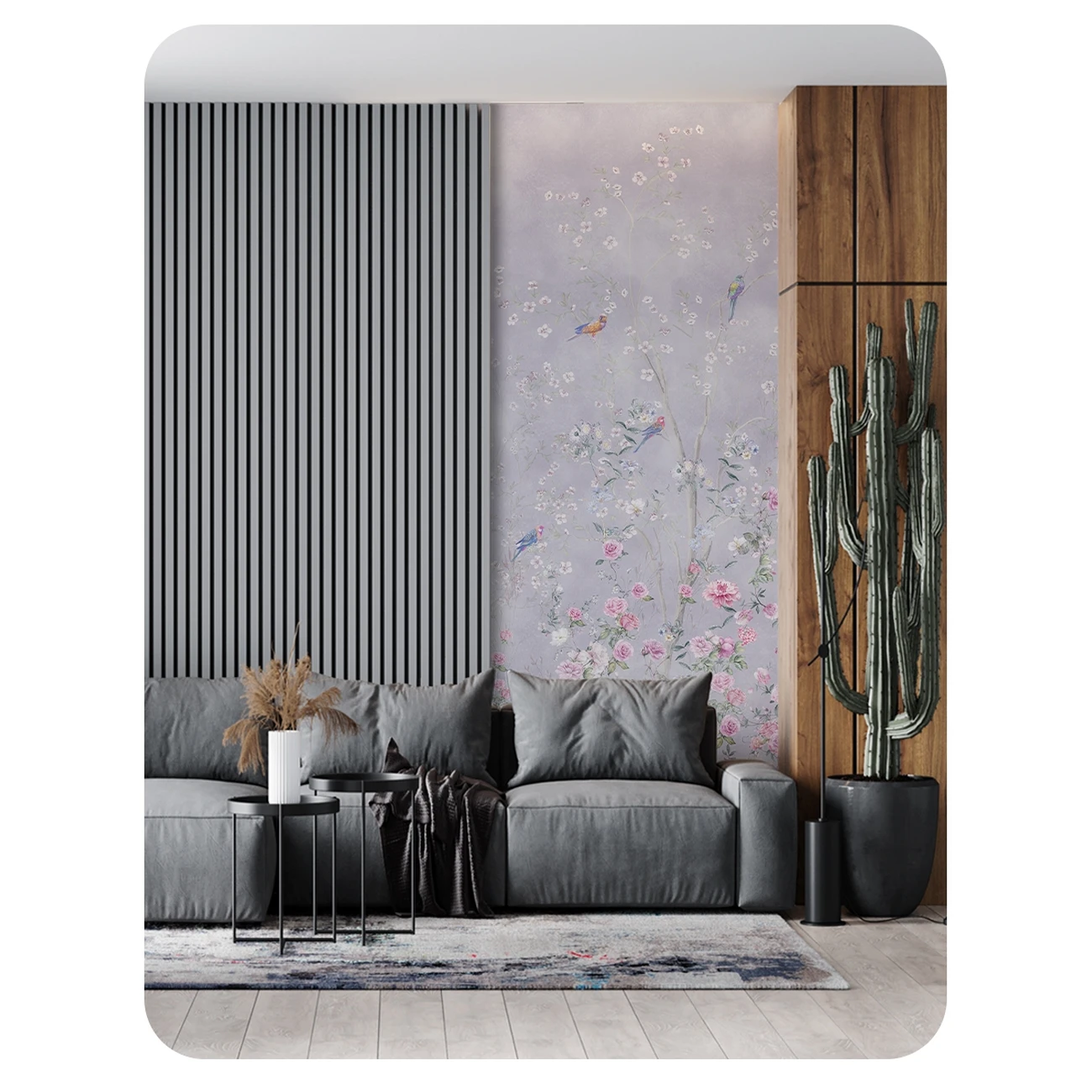 Фотообои рулонные Citydecor Flower town 24 на флизелиновой основе 100x260 см