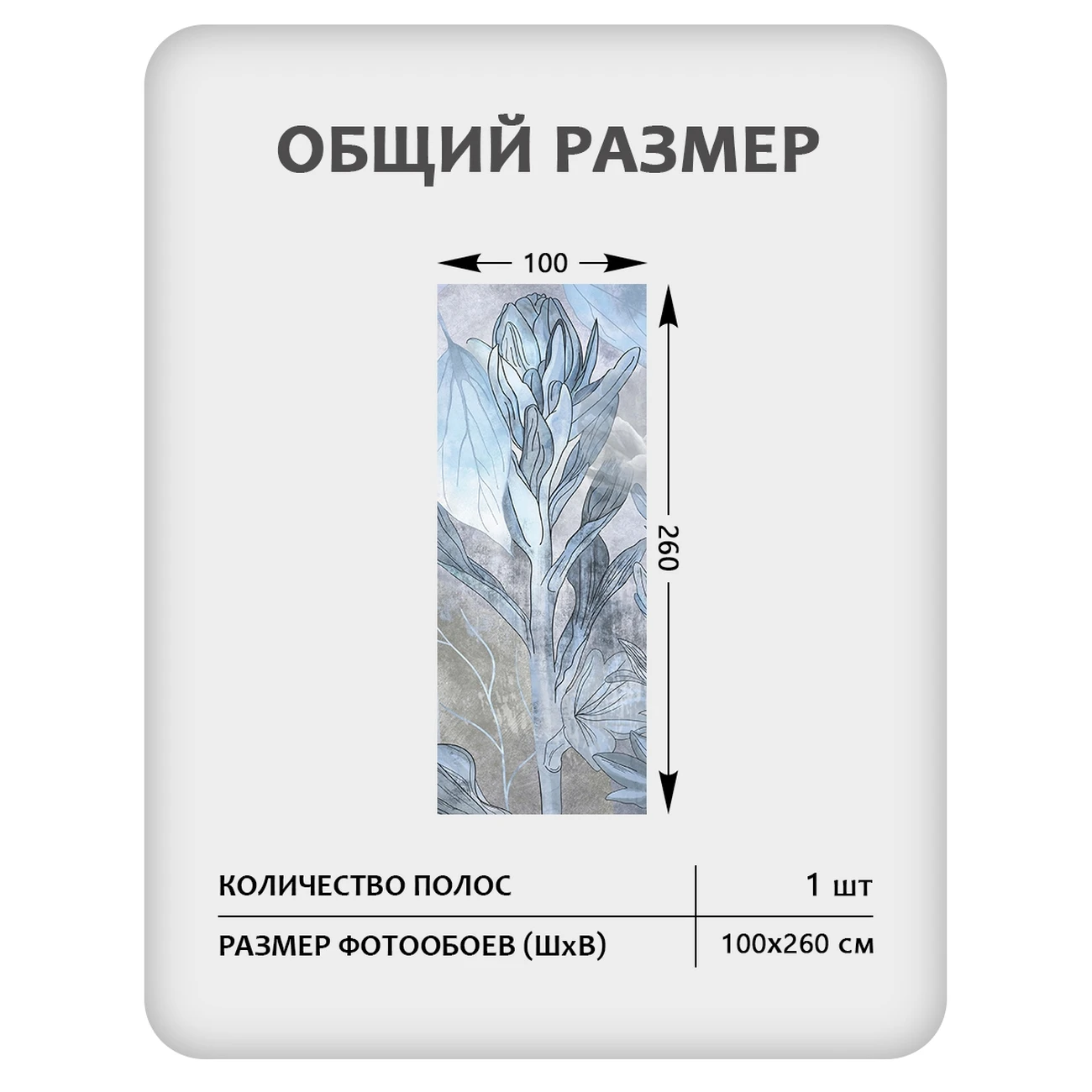 Фотообои рулонные Citydecor Flower town 33 на флизелиновой основе 100x260 см