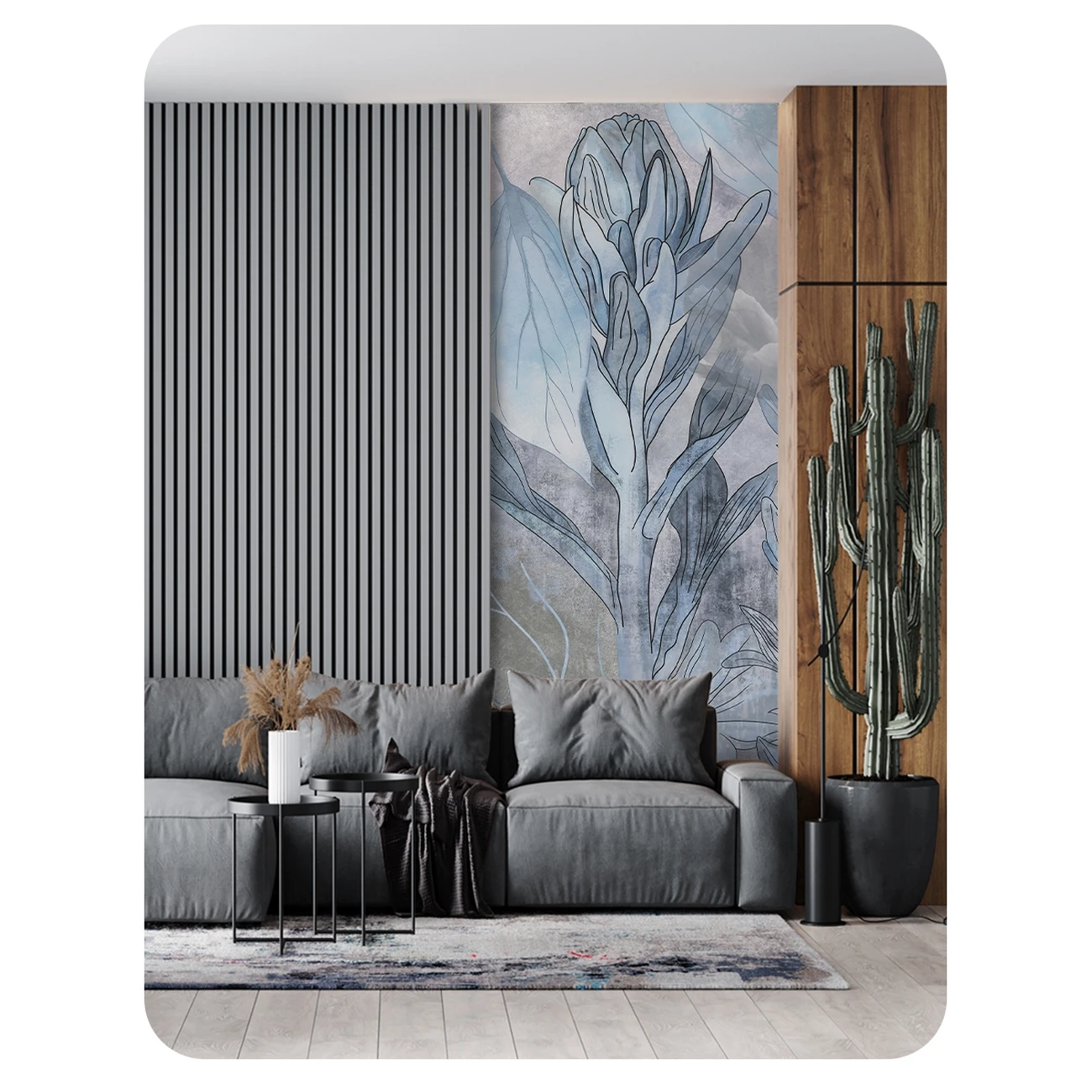 Фотообои рулонные Citydecor Flower town 33 на флизелиновой основе 100x260 см