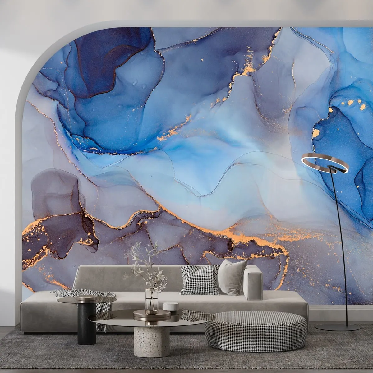 Фотообои рулонные Citydecor Флюид Арт 67 на флизелиновой основе 100x260 см