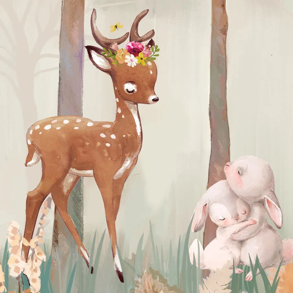 Дизайнерские фотообои рулонные Citydecor Magic Forest 10 на флизелиновой основе 100x260 см