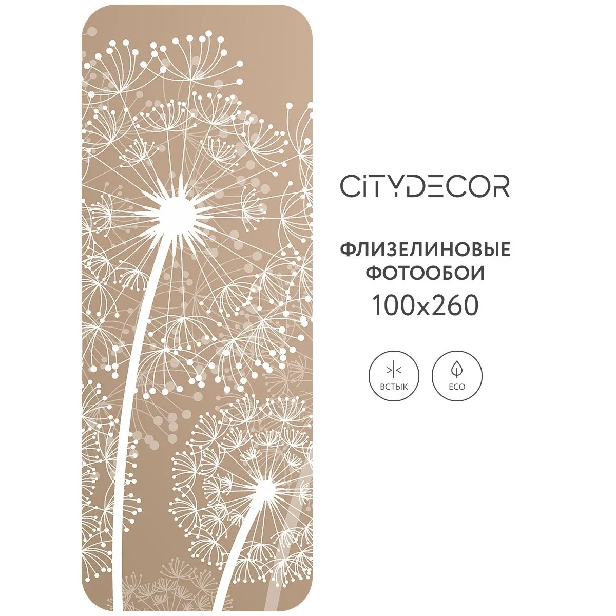 Фотообои рулонные Citydecor Невесомость 7 на флизелиновой основе 100x260 см