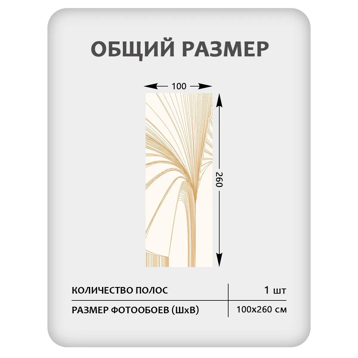 Фотообои рулонные Citydecor Perfect Lines 23 на флизелиновой основе 100x260 см