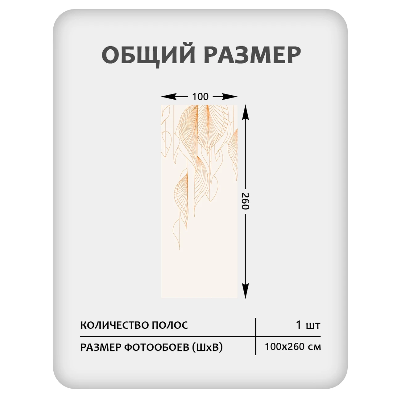 Фотообои рулонные Citydecor Perfect Lines 64 на флизелиновой основе 100x260 см