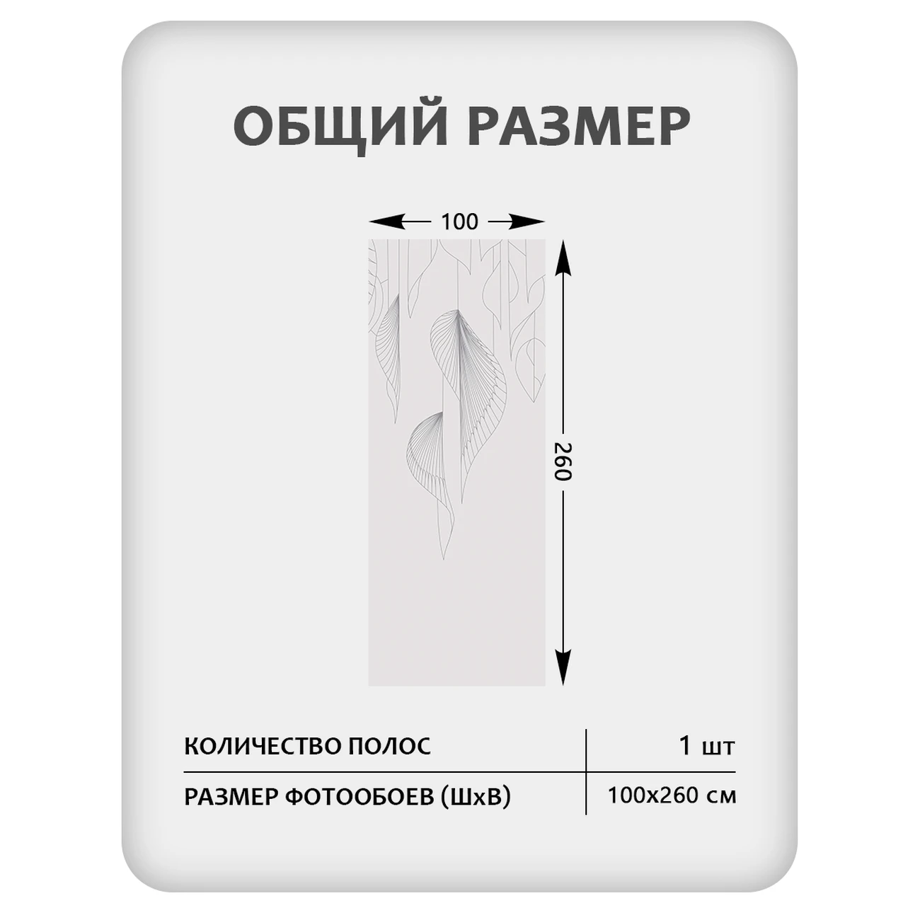 Фотообои рулонные Citydecor Perfect Lines 65 на флизелиновой основе 100x260 см