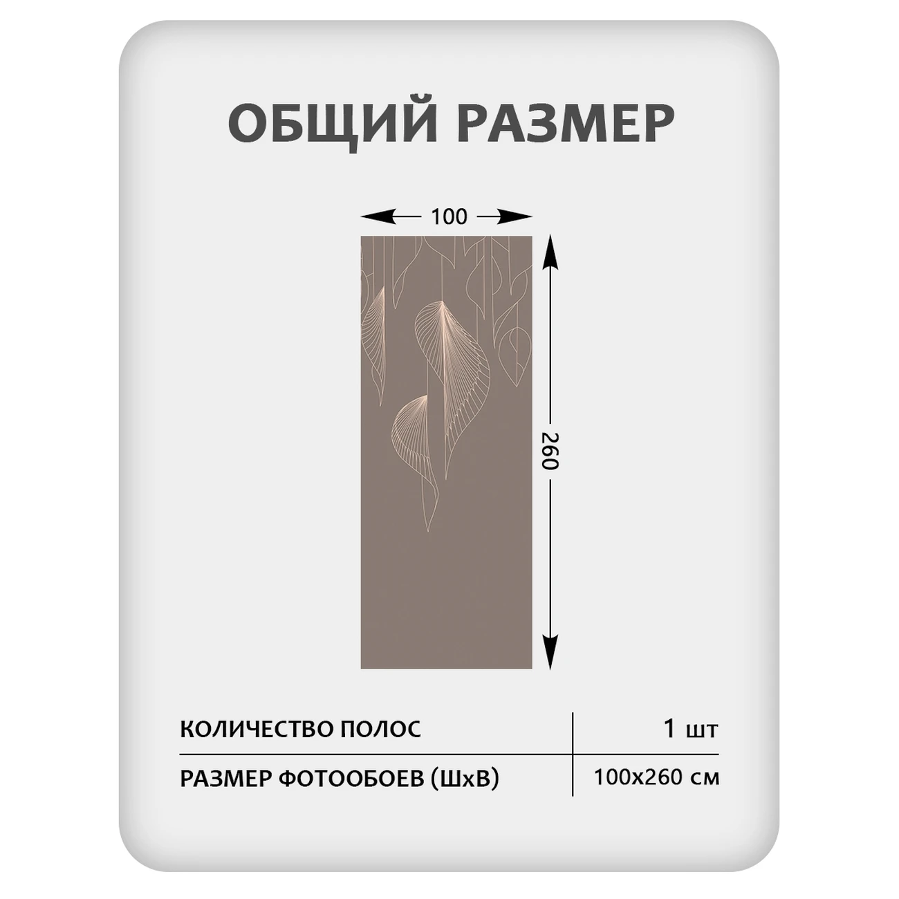 Фотообои рулонные Citydecor Perfect Lines 66 на флизелиновой основе 100x260 см