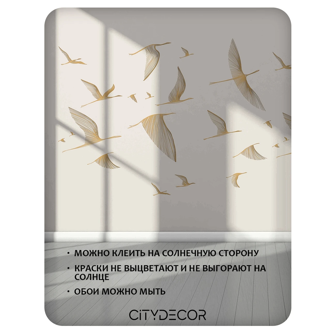 Фотообои рулонные Citydecor Perfect Lines 67 на флизелиновой основе 100x260 см