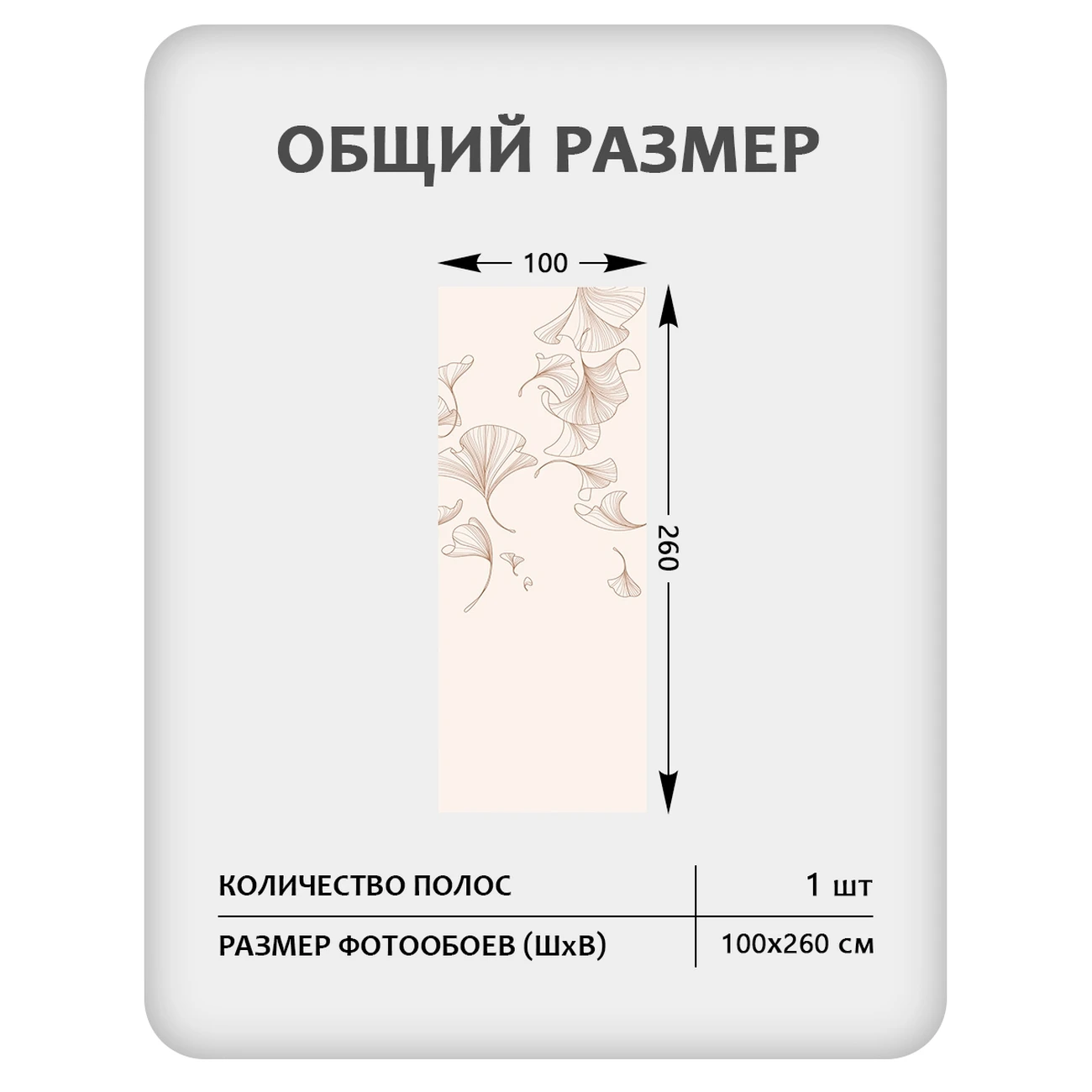 Фотообои рулонные Citydecor Perfect Lines 68 на флизелиновой основе 100x260 см