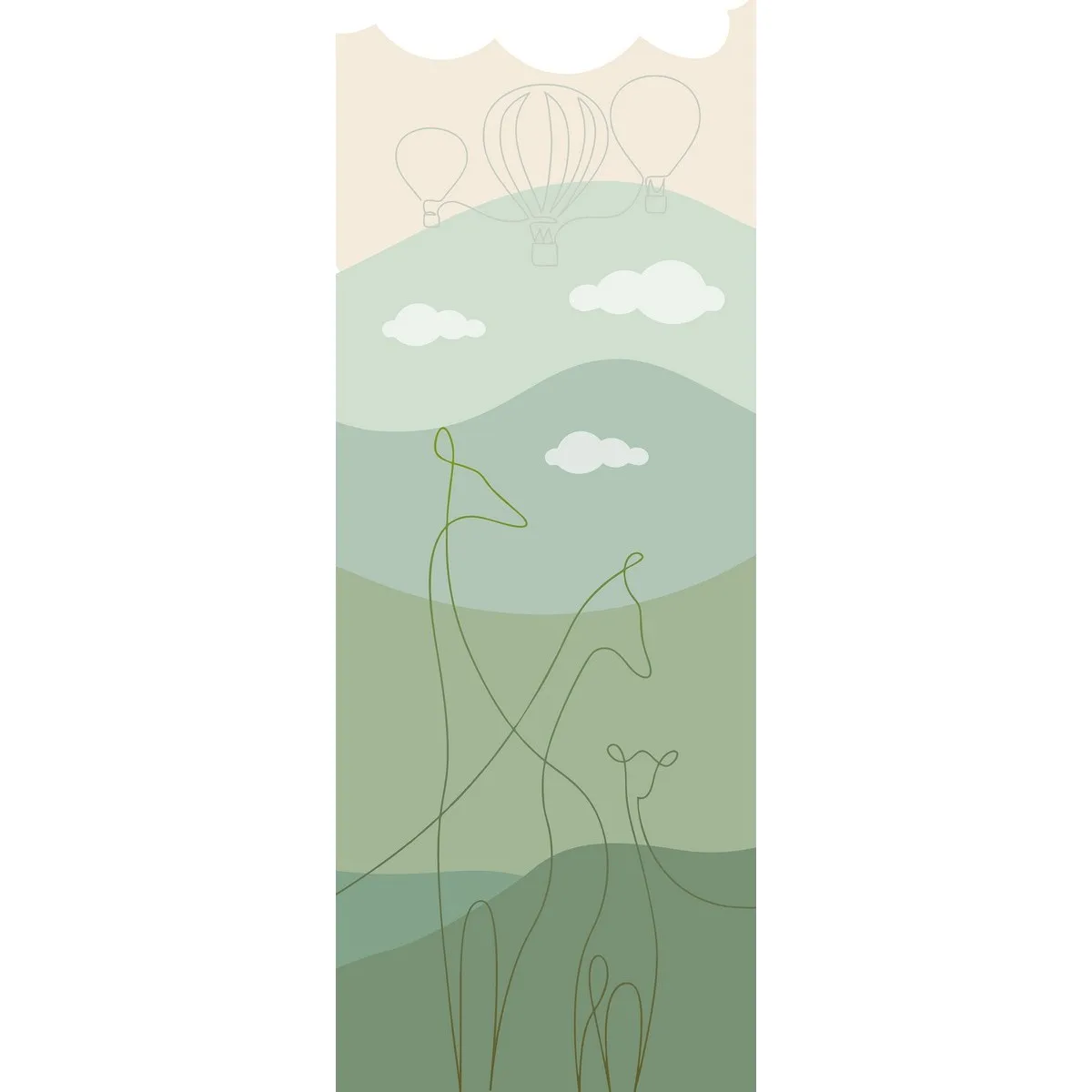 Фотообои рулонные Citydecor Perfect Lines Kids 4 на флизелиновой основе 100x260 см
