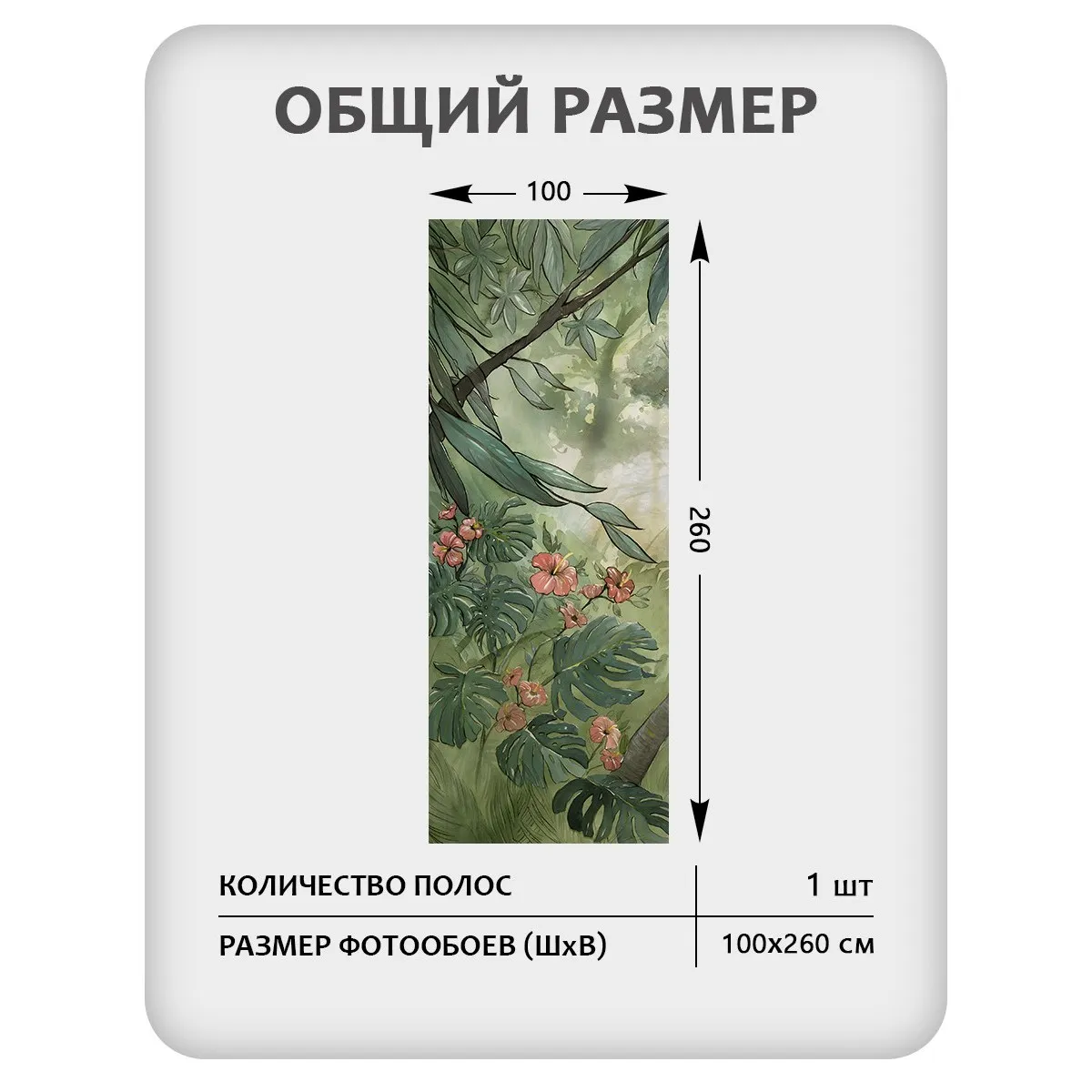 Фотообои рулонные Citydecor Таинственный лес 20 на флизелиновой основе 100x260 см