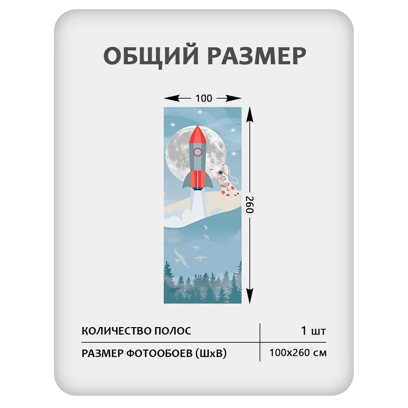 Фотообои рулонные Citydecor Universe 37 на флизелиновой основе 100x260 см